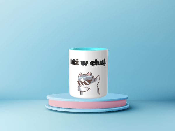 Śmieszny Kubek Niegrzeczne - Idź w chuj